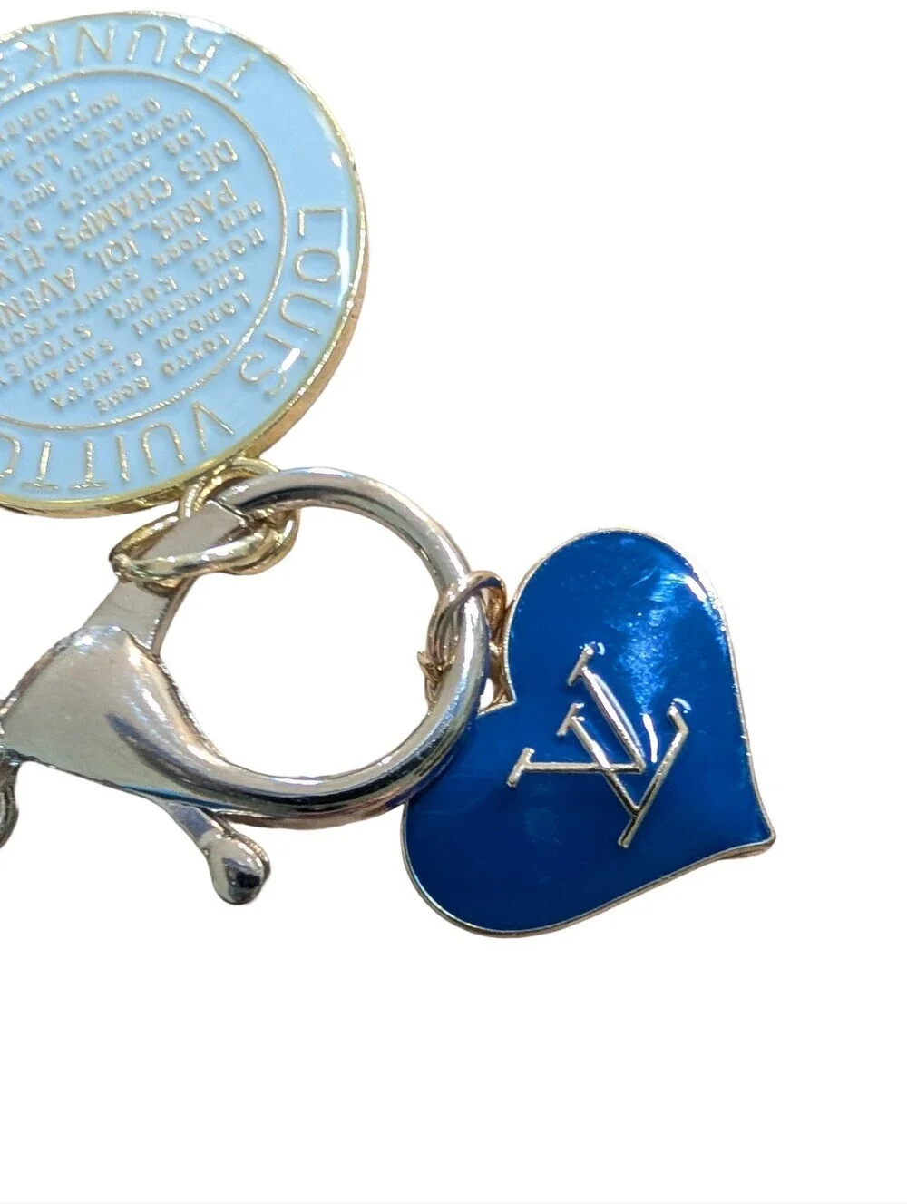 Louis Vuitton Trunks & Bags Charm 35mm (1) & (1) Louis Vuitton Heart Charm